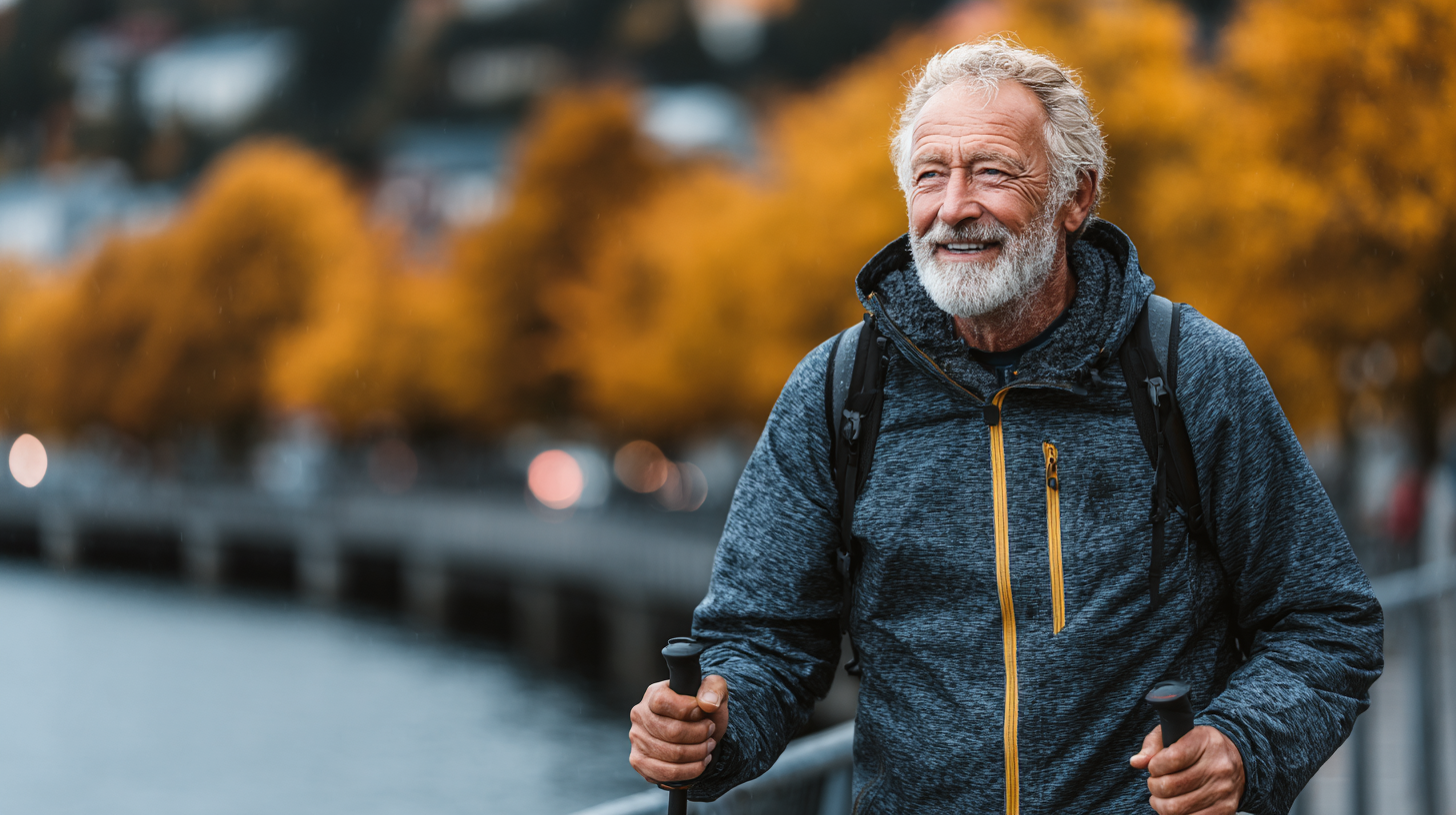 Grupa starszych osób ćwiczących jogę